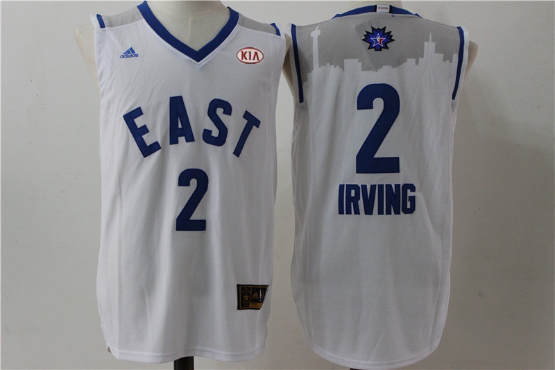 Cavaliers 2 Kyrie Irving White 2016 All Star East Jersey