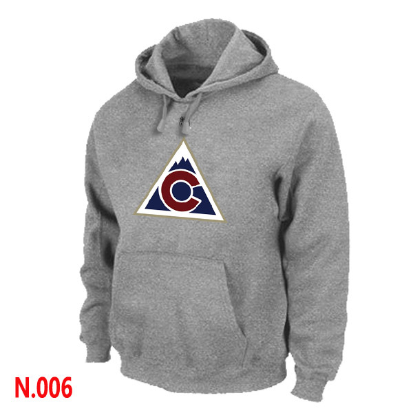 Avalanche Grey Team Logo Pullover Hoodie
