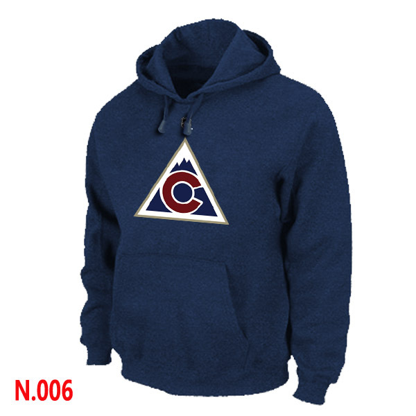 Avalanche Navy Blue Team Logo Pullover Hoodie