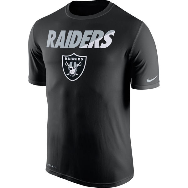 Nike Raiders Black Team Logo Men's T Shirt