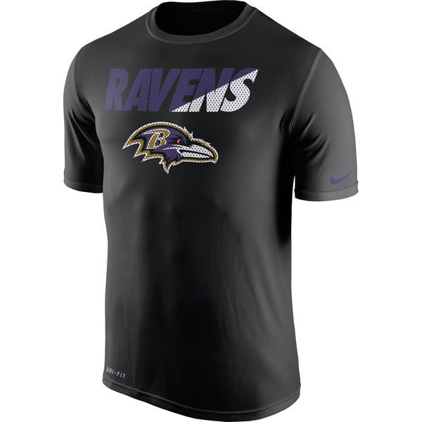 Nike Ravens Black Team Logo Men's T Shirt