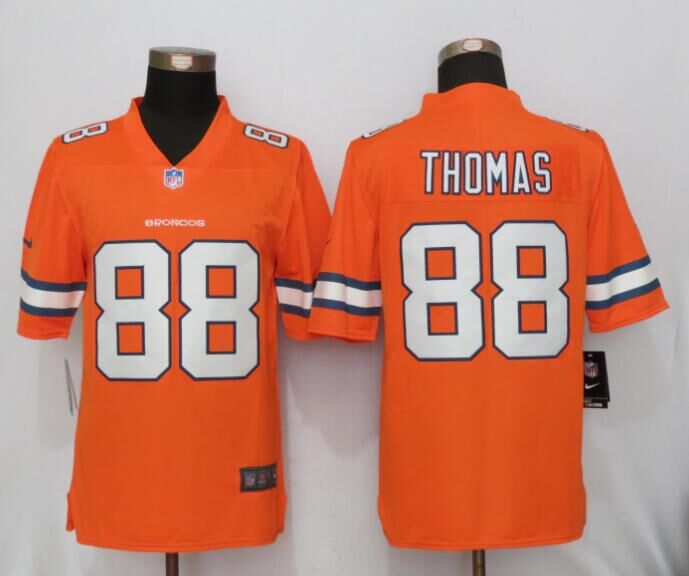 Nike Broncos 88 Demaryius Thomas Orange Youth Color Rush Limited Jersey