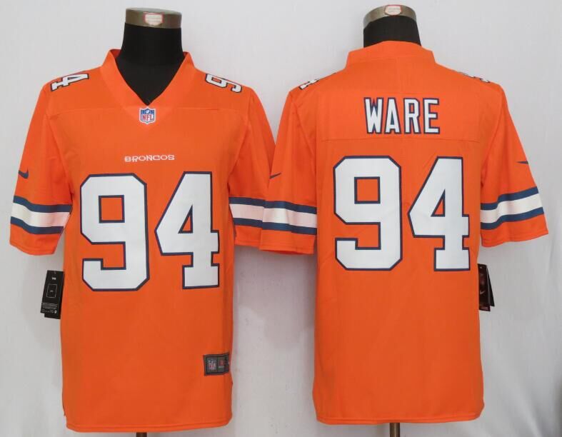Nike Broncos 94 DeMarcus Ware Orange Color Rush Limited Jersey