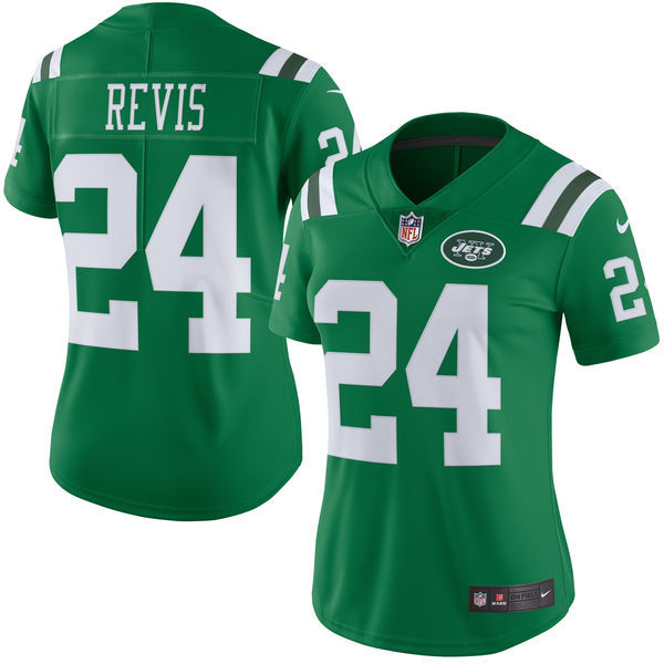 Nike Jets 24 Darrelle Revis Green Color Rush Women Limited Jersey Nike Jets 24 Darrelle Revis Green Color Rush Women Limited Jersey