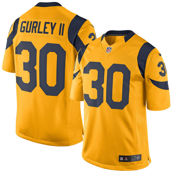 Nike Rams Todd Gurley II Gold Youth Color Rush Limited Jersey