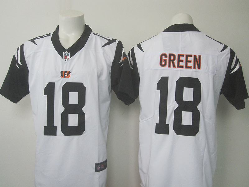 Nike Bengals 18 A.J. Green White Color Rush Limited Jersey