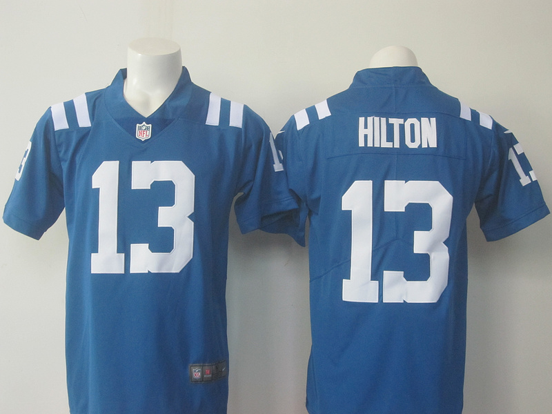 Nike Colts 13 T.Y. Hilton Blue Color Rush Limited Jersey