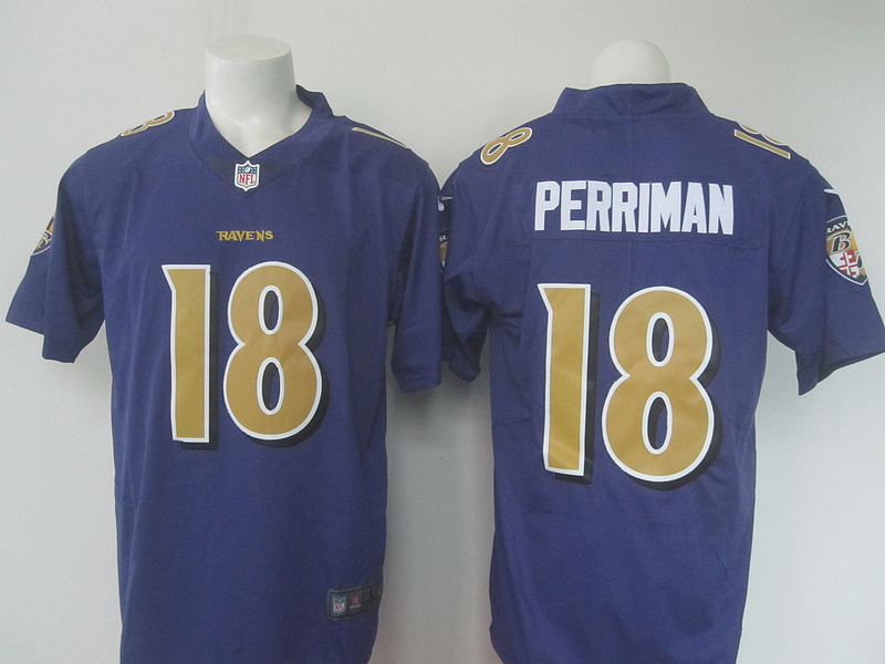 Nike Ravens 18 Breshad Perriman Purple Color Rush Limited Jersey