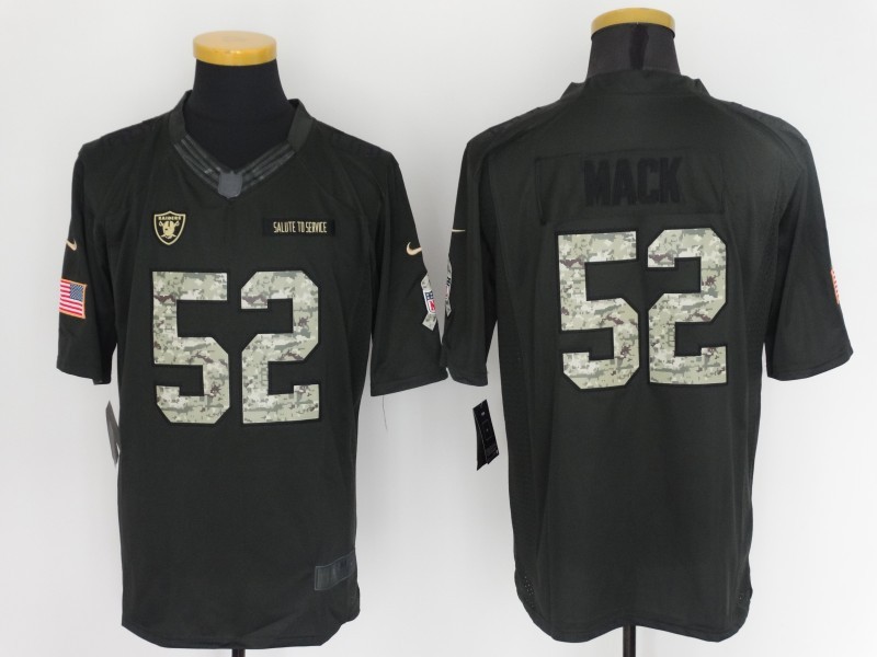 Nike Raiders 52 Khalil Mack Anthracite Salute to Service Limited Jersey