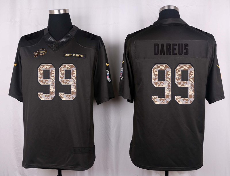 Nike Bills 99 Marcell Dareus Anthracite Salute to Service Limited Jersey