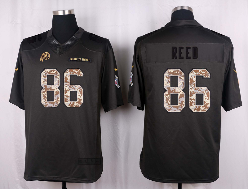 Nike Redskins 86 Jordan Reed Anthracite Salute to Service Limited Jersey Nike Redskins 86 Jordan Reed Anthracite Salute to Service Limited Jersey