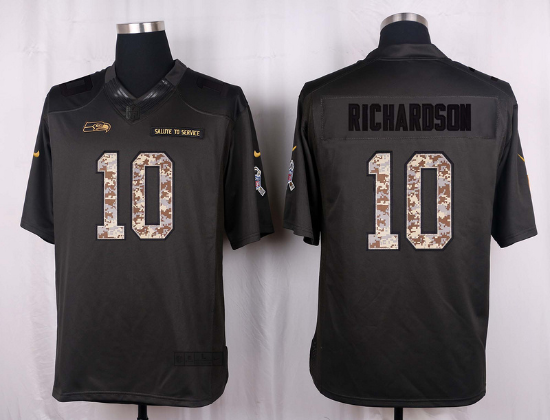 Nike Seahawks 10 Paul Richardson Anthracite Salute to Service Limited Jersey