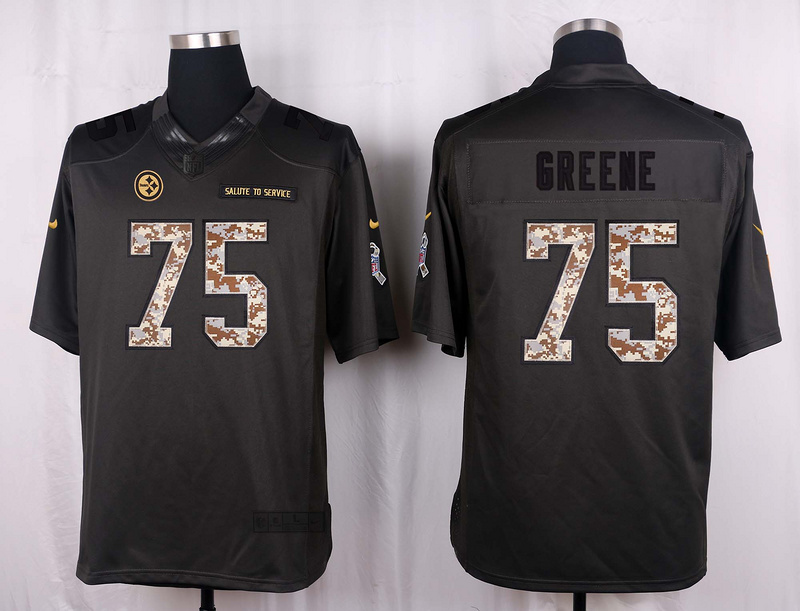 Nike Steelers 75 Joe Greene Anthracite Salute to Service Limited Jersey