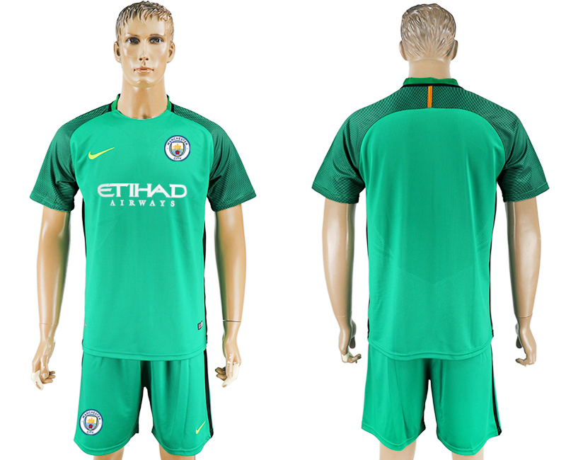 2016-17 Manchester City Green Goalkeeper Soccer Jersey