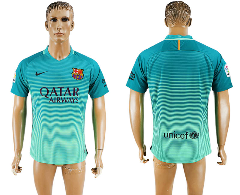 2016-17 Barcelona Third Away Thailand Soccer Jersey