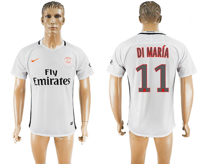 2016-17 Paris Saint-Germain 11 DI MARIA Third Away Thailand Soccer Jersey