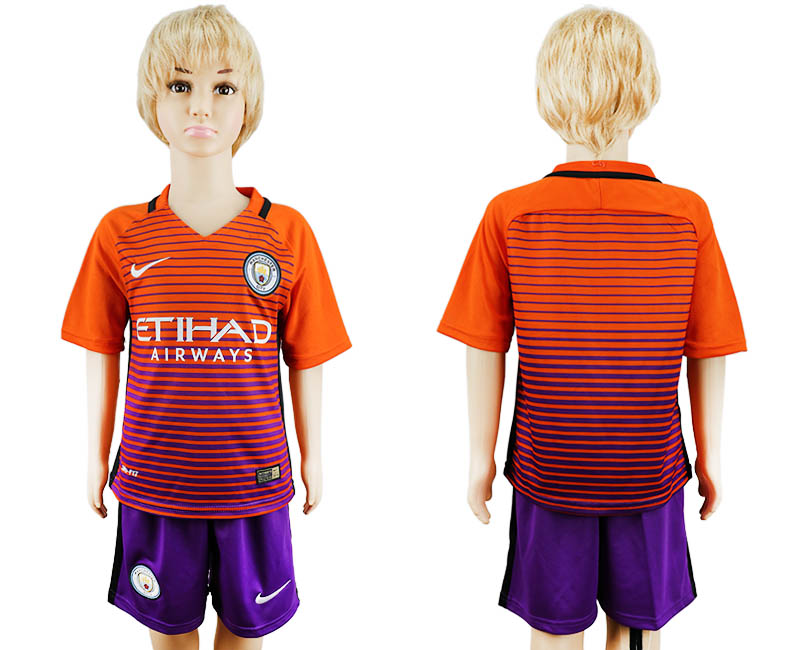 2016-17 Manchester City Third Away Youth Soccer Jersey