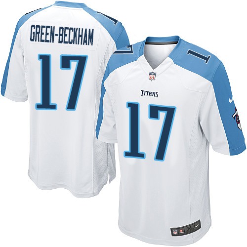 Nike Titans 17 Dorial Green-Beckham White Game Jersey - Click Image to Close