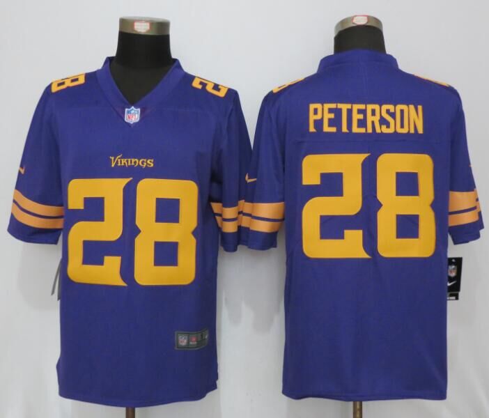 Nike Vikings 28 Adrian Peterson Purple Youth Color Rush Limited Jersey