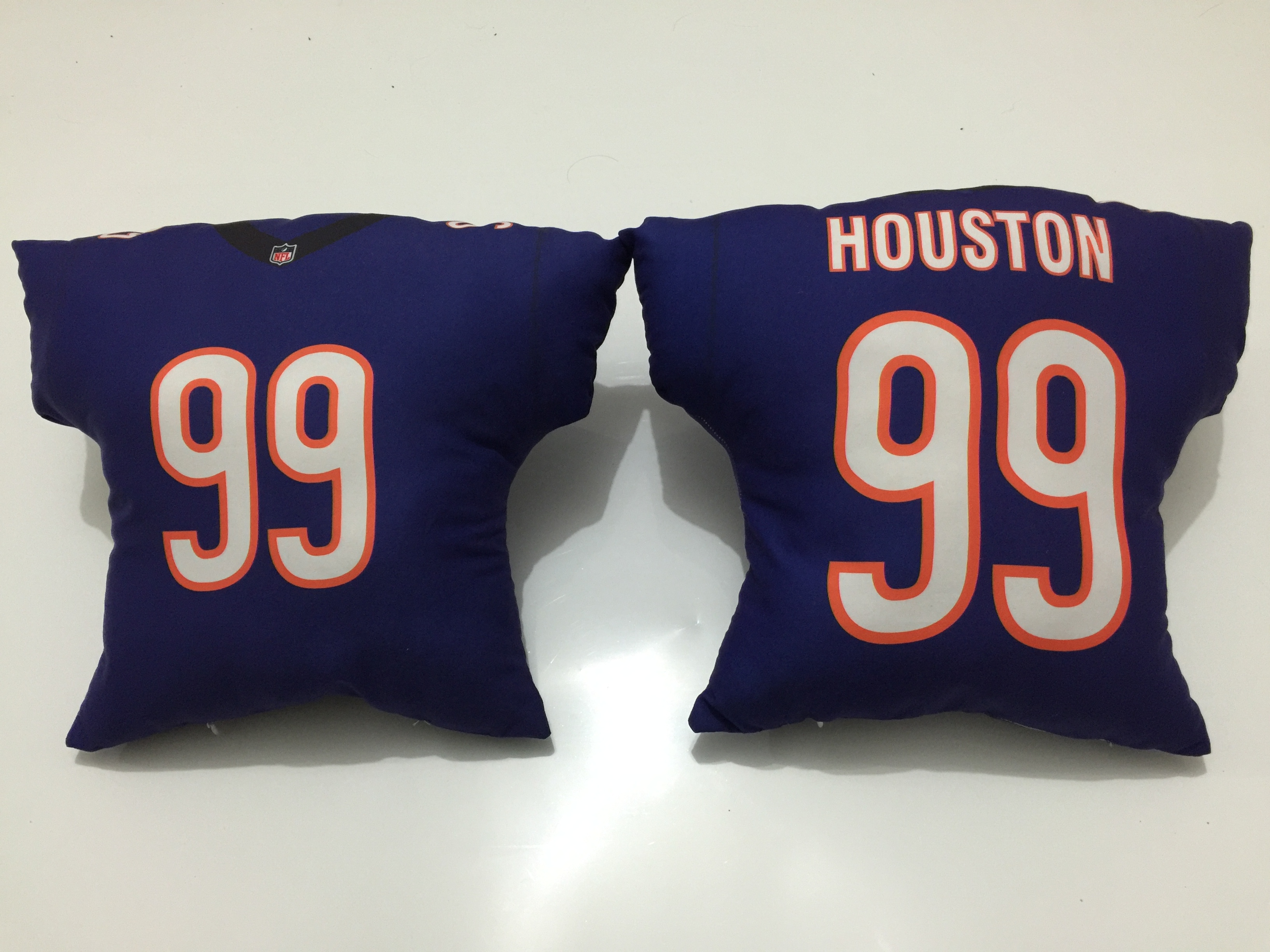 Chicago Bears 99 Lamarr Houston Navy NFL Pillow
