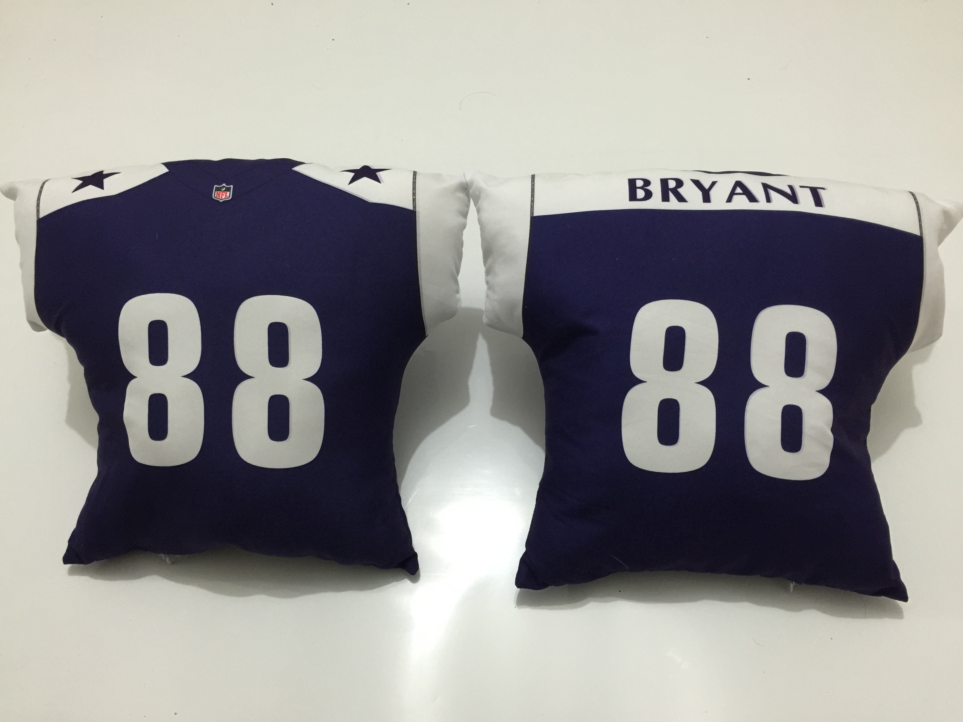 Dallas Cowboys 88 Dez Bryant Navy Throwback NFL Pillow