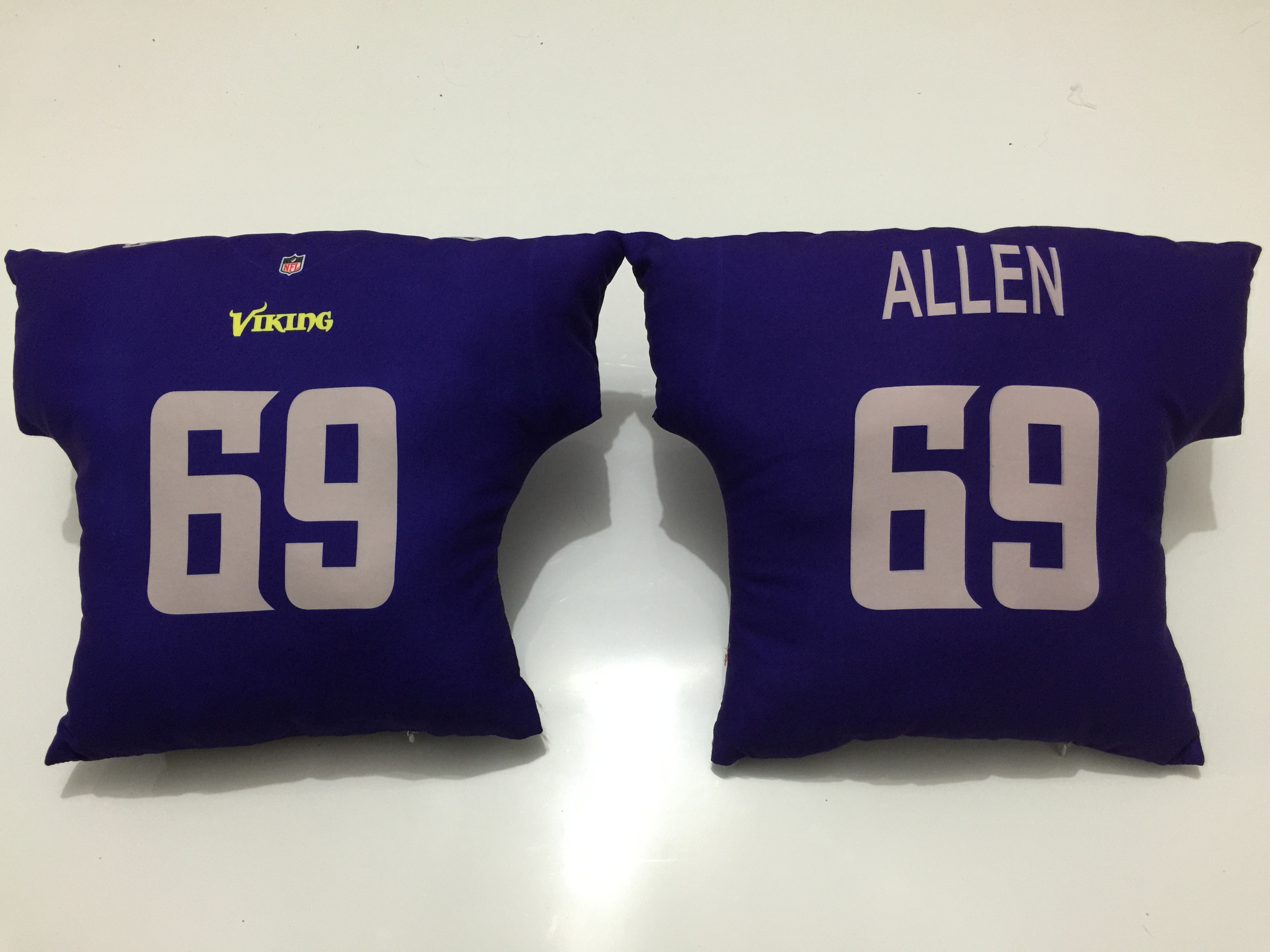 Minnesota Vikings 69 Jared Allen Purple NFL Pillow