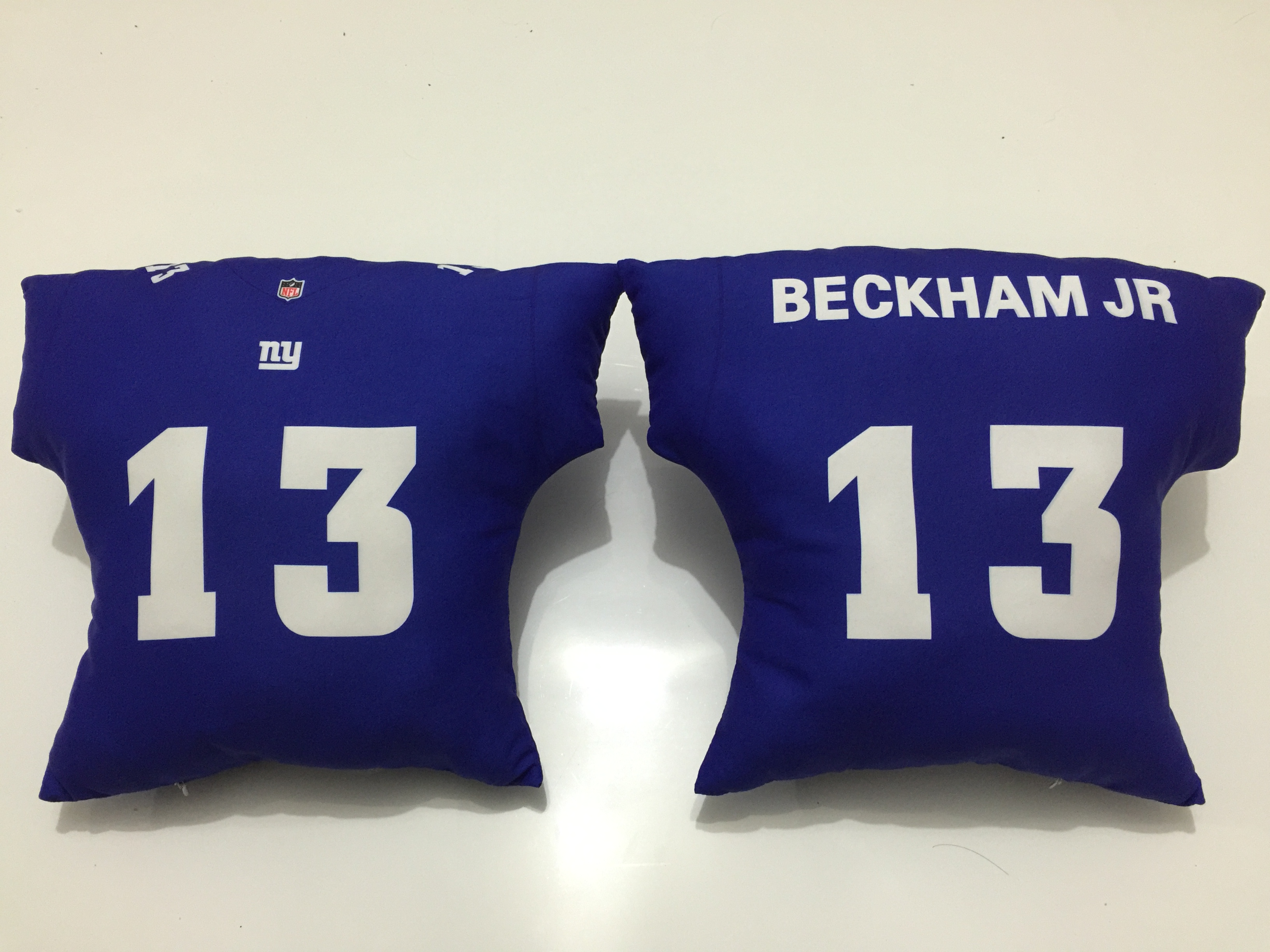 New York Giants 13 Odell Beckham Jr Blue NFL Pillow