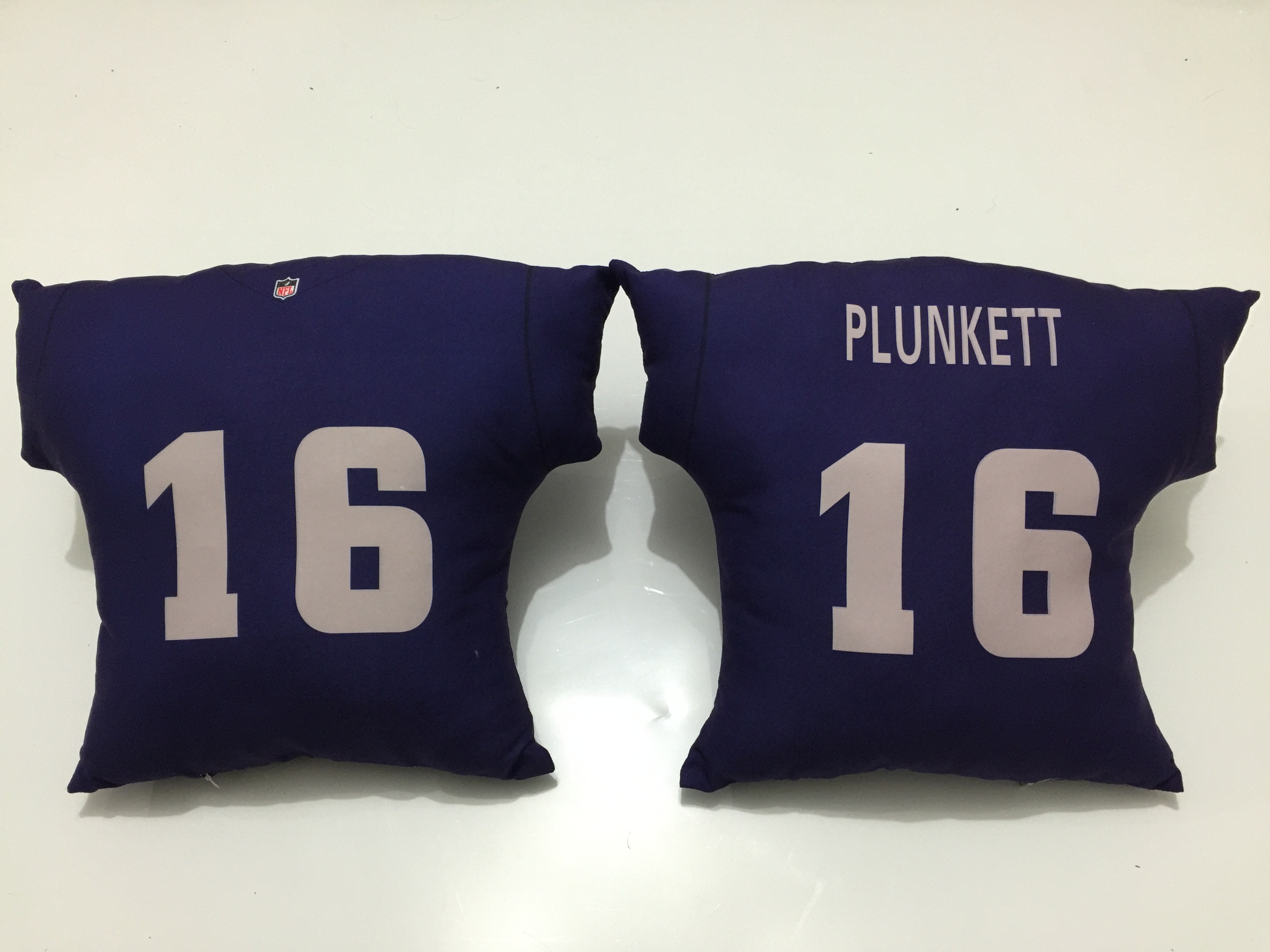 Oakland Raiders 16 Jim Plunkett Navy NFL Pillow