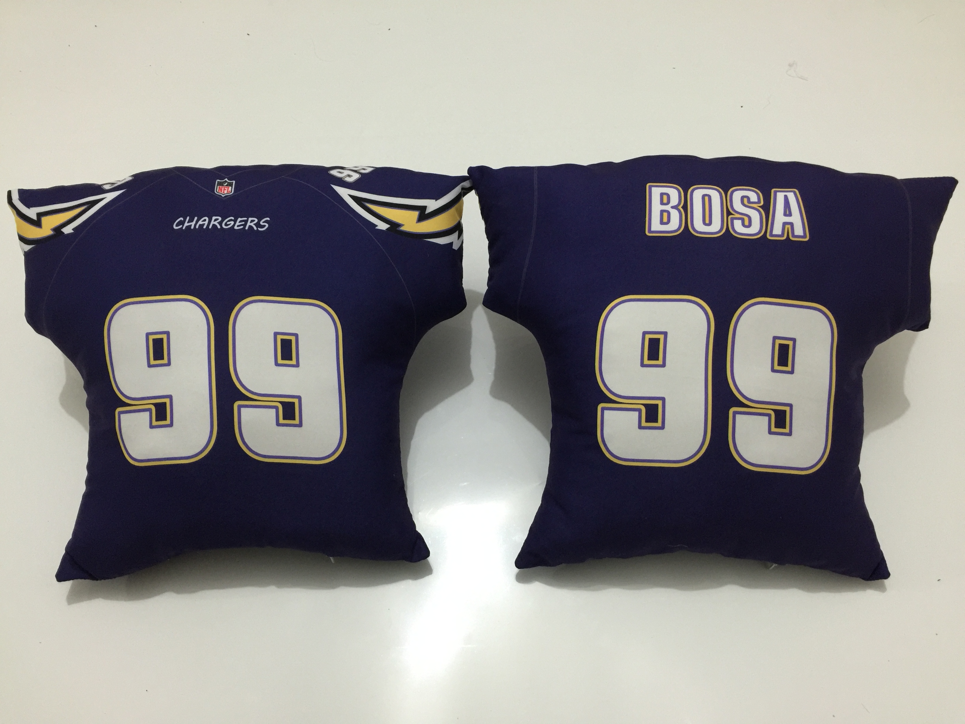 San Diego Chargers 99 Joey Bosa Navy NFL Pillow