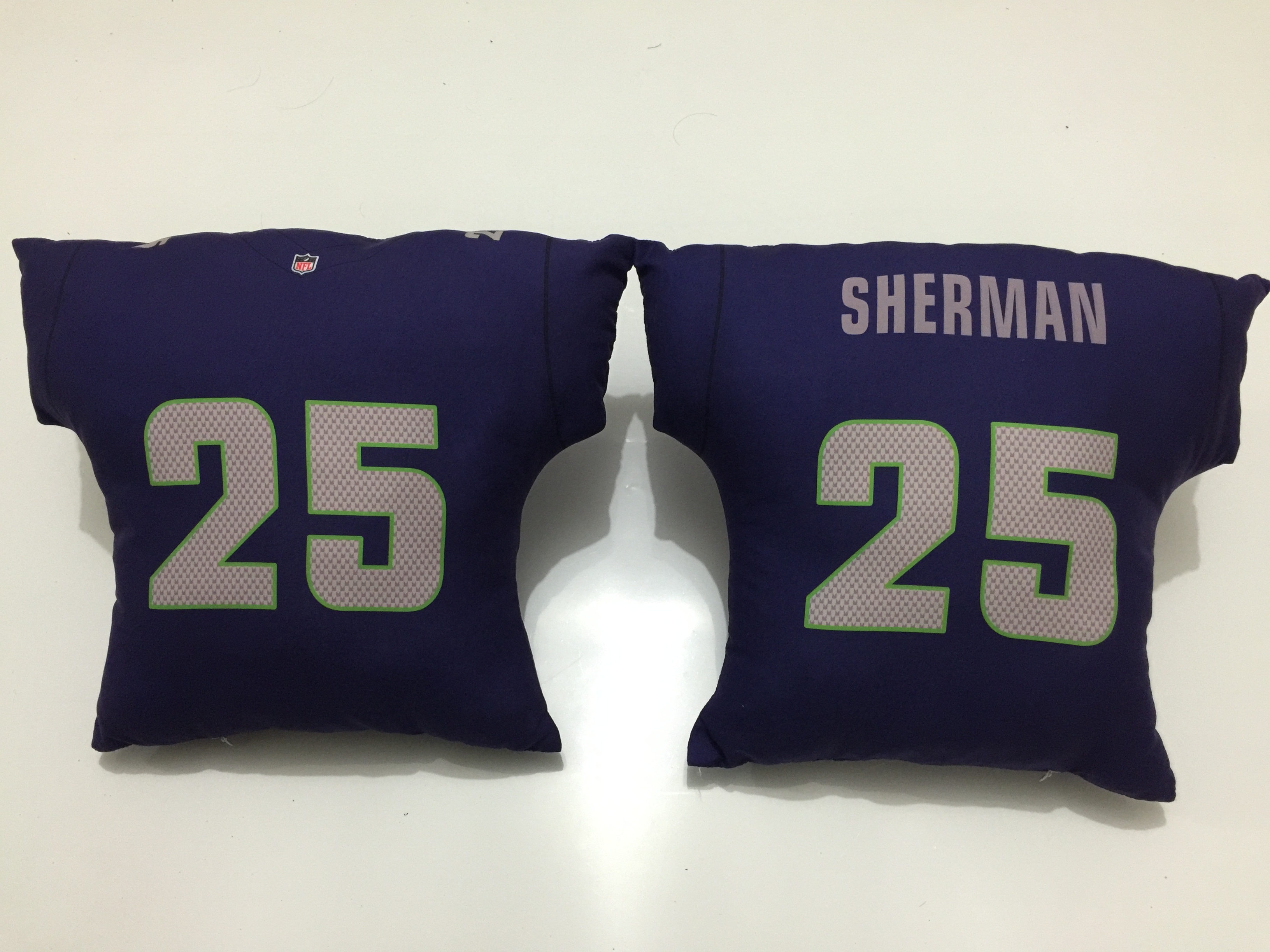 Seattle Seahawks 25 Richard Sherman Navy NFL Pillow