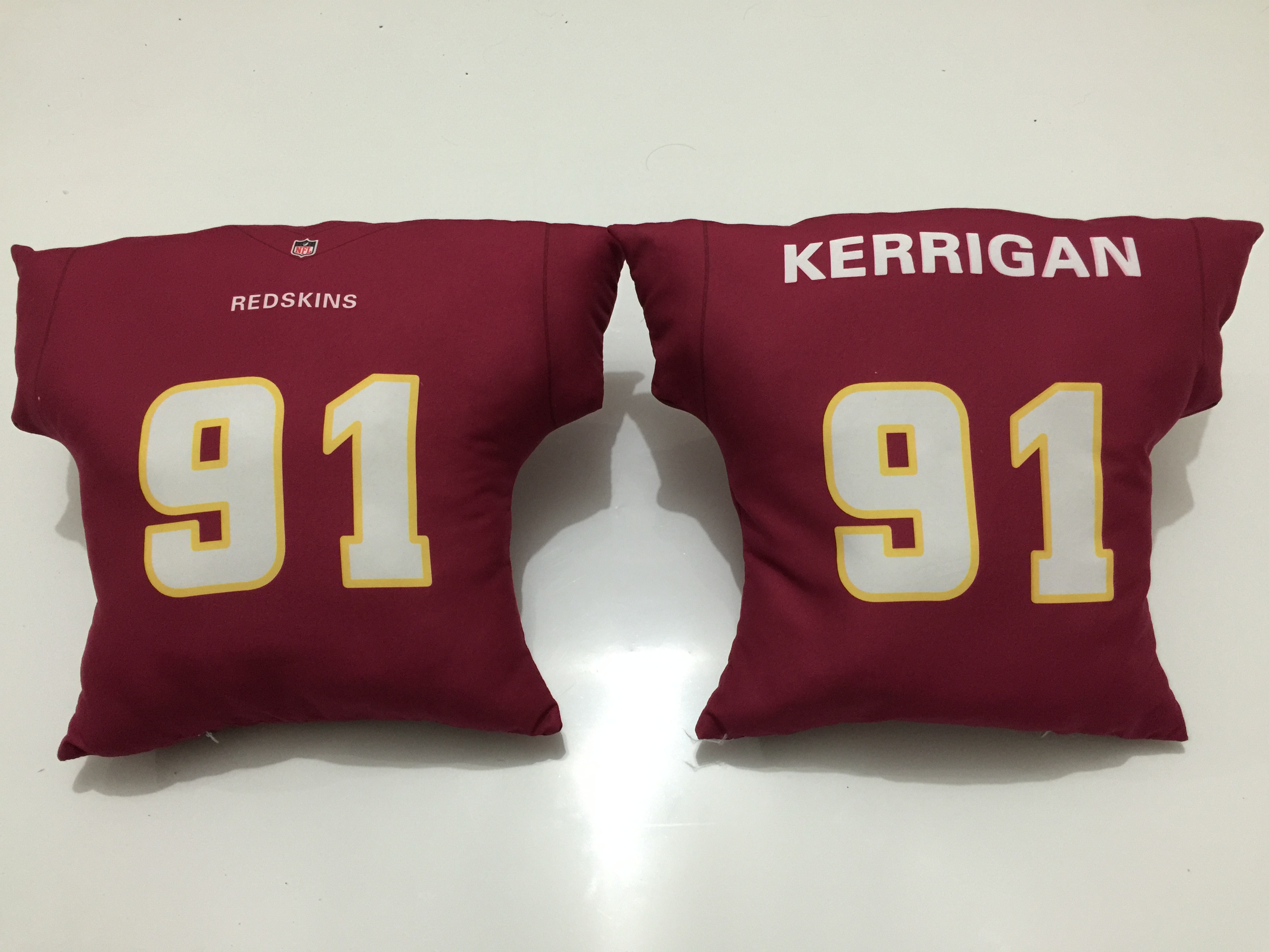 Washington Redskins 91 Ryan Kerrigan Burgundy NFL Pillow