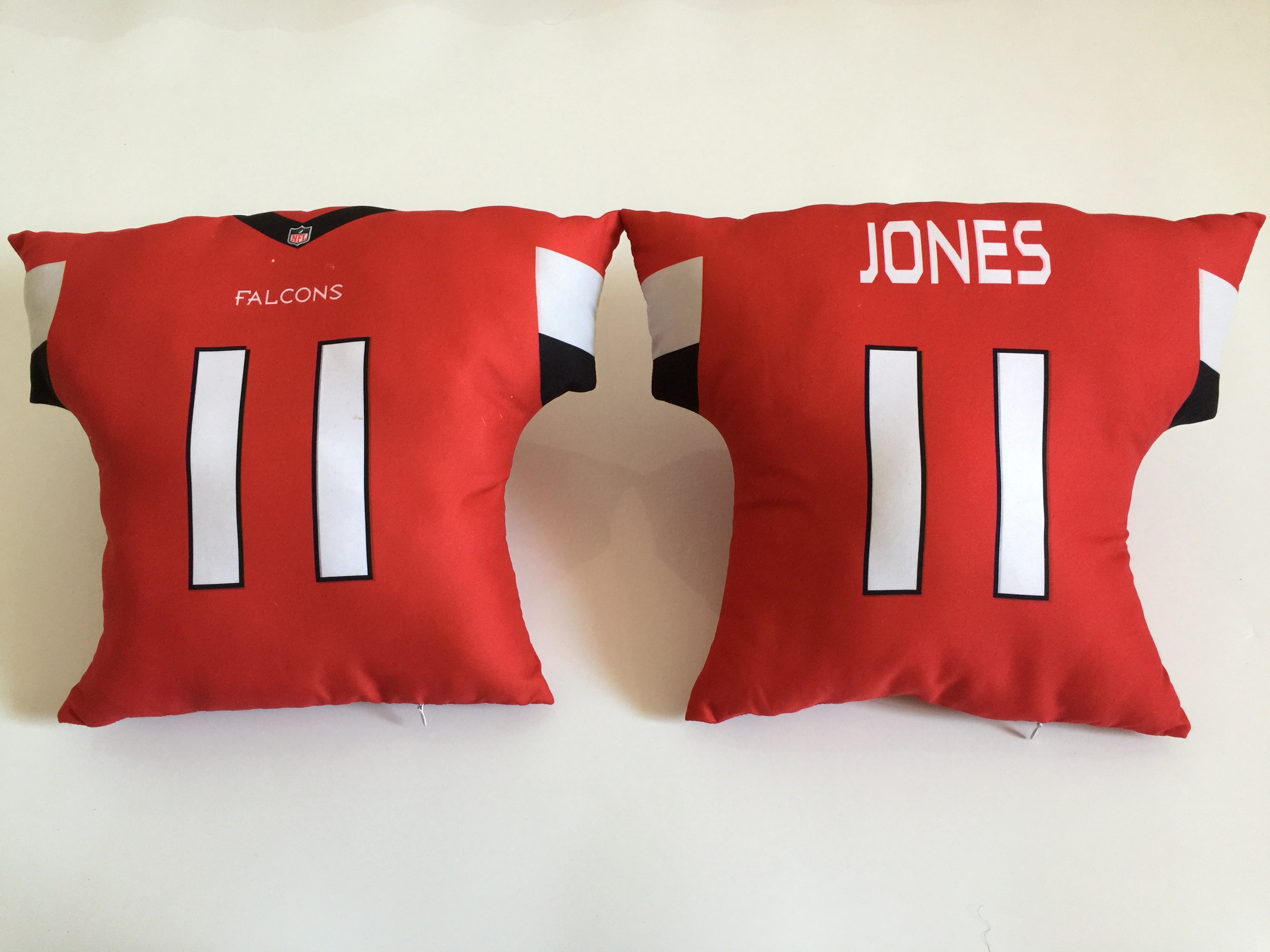 Atlanta Falcons 11 Julio Jones Red NFL Pillow