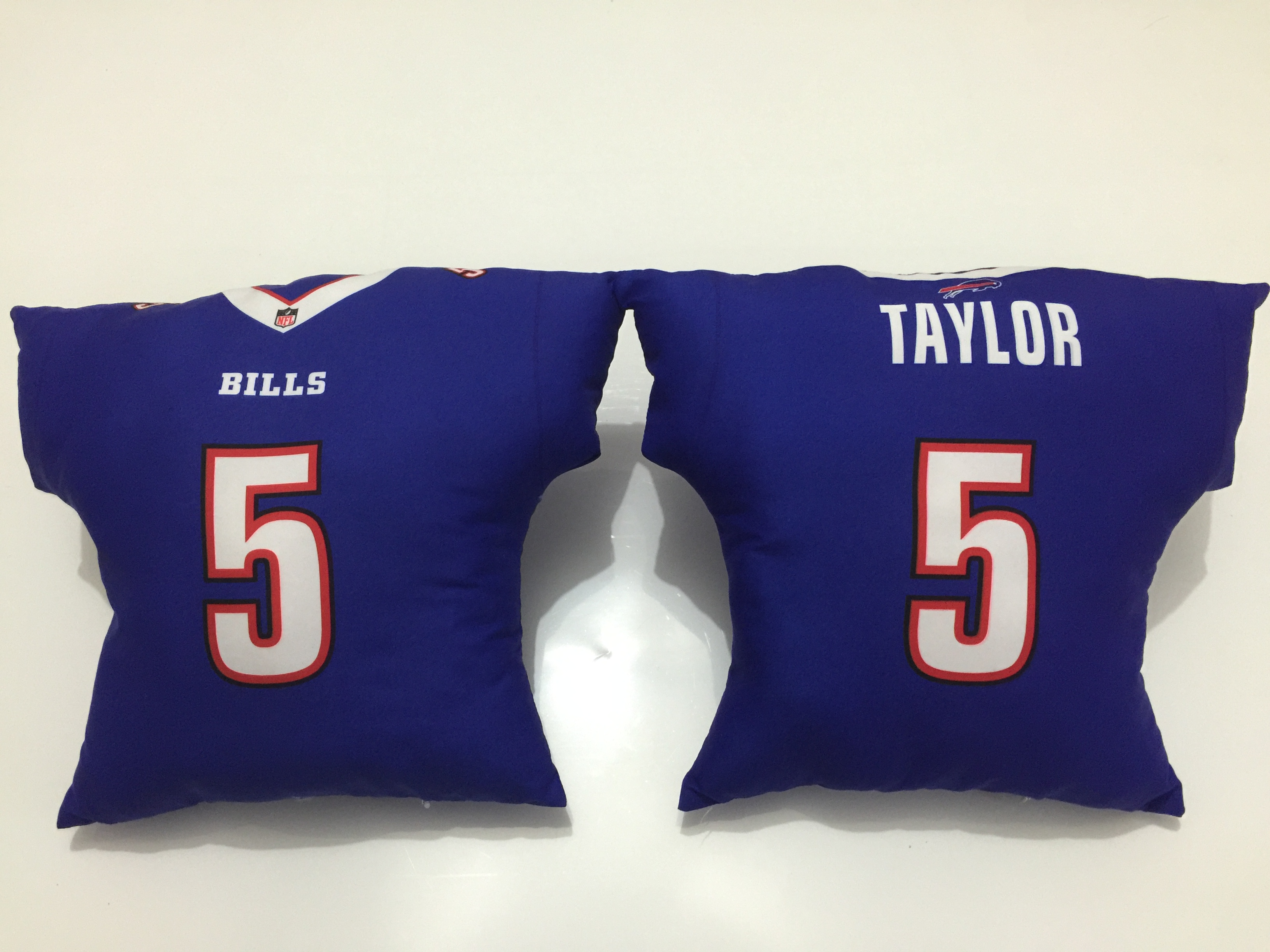 Buffalo Bills 5 Tyrod Taylor Royal NFL Pillow