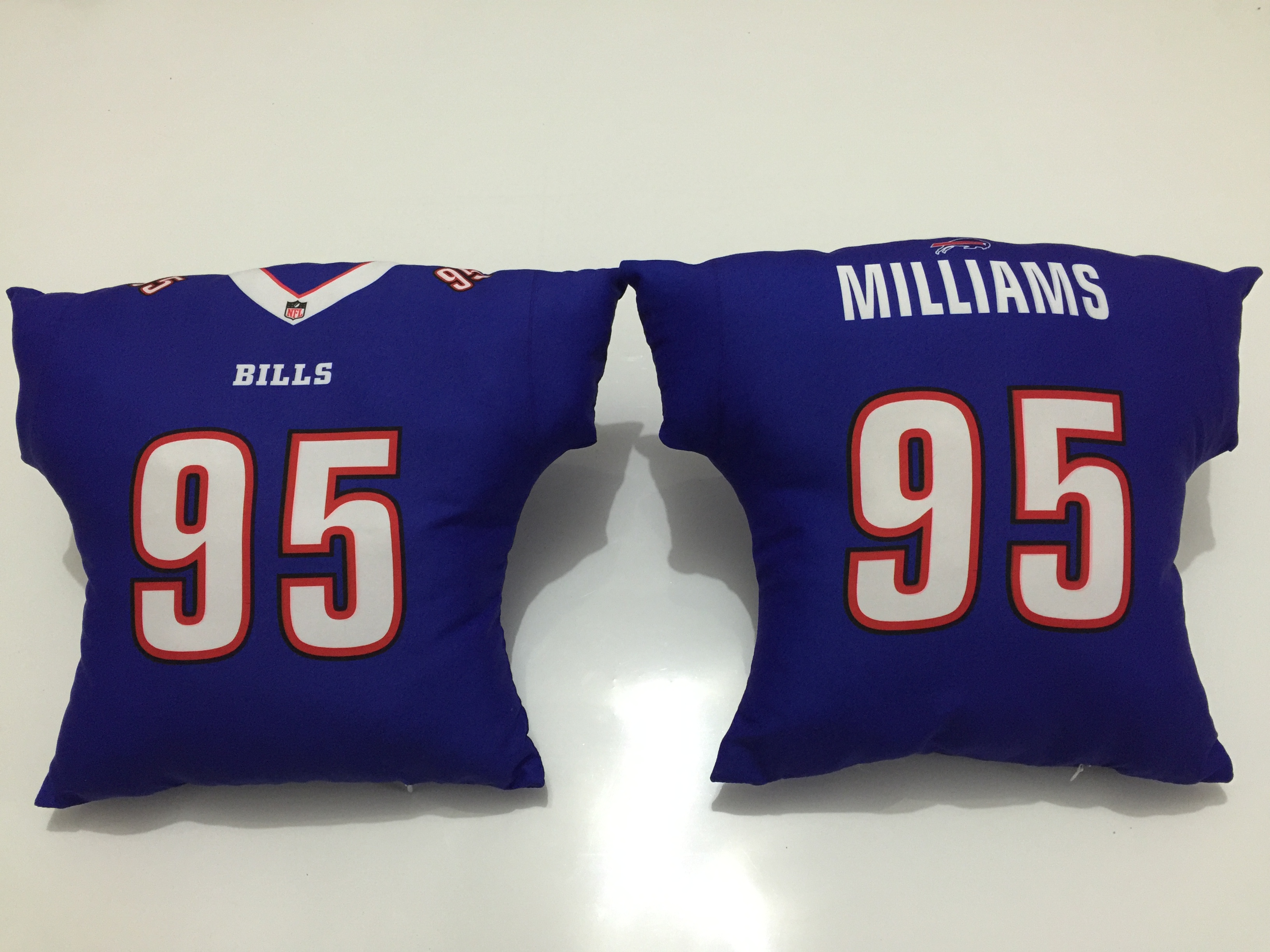 Buffalo Bills 95 Kyle Williams Royal NFL Pillow