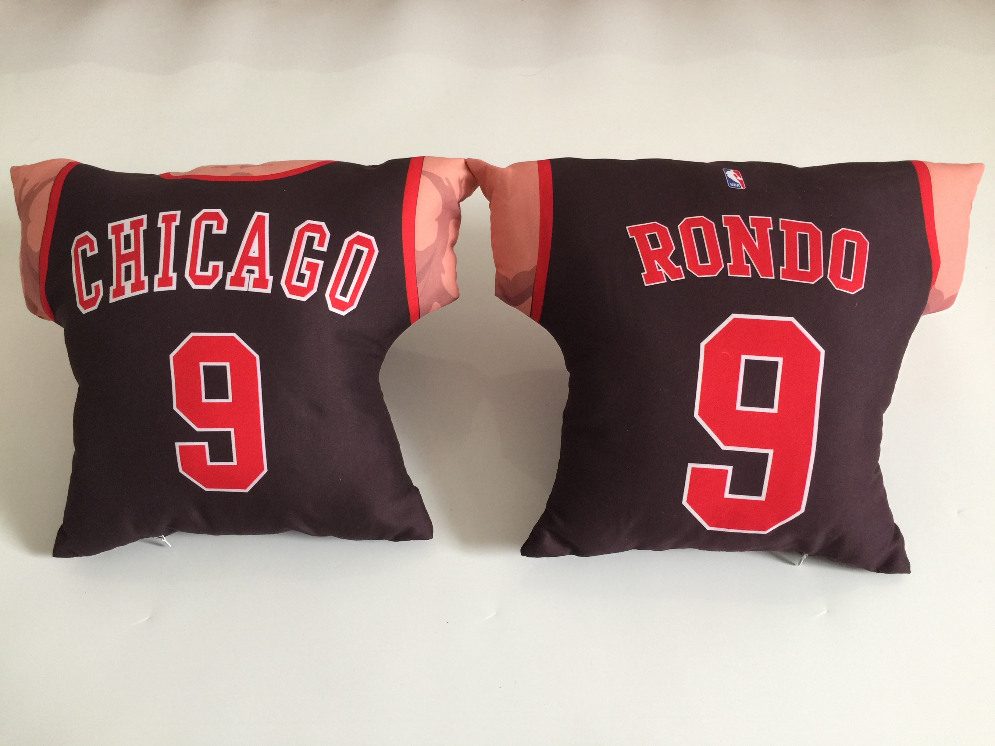 Chicago Bulls 9 Rajon Rondo Black NBA Pillow