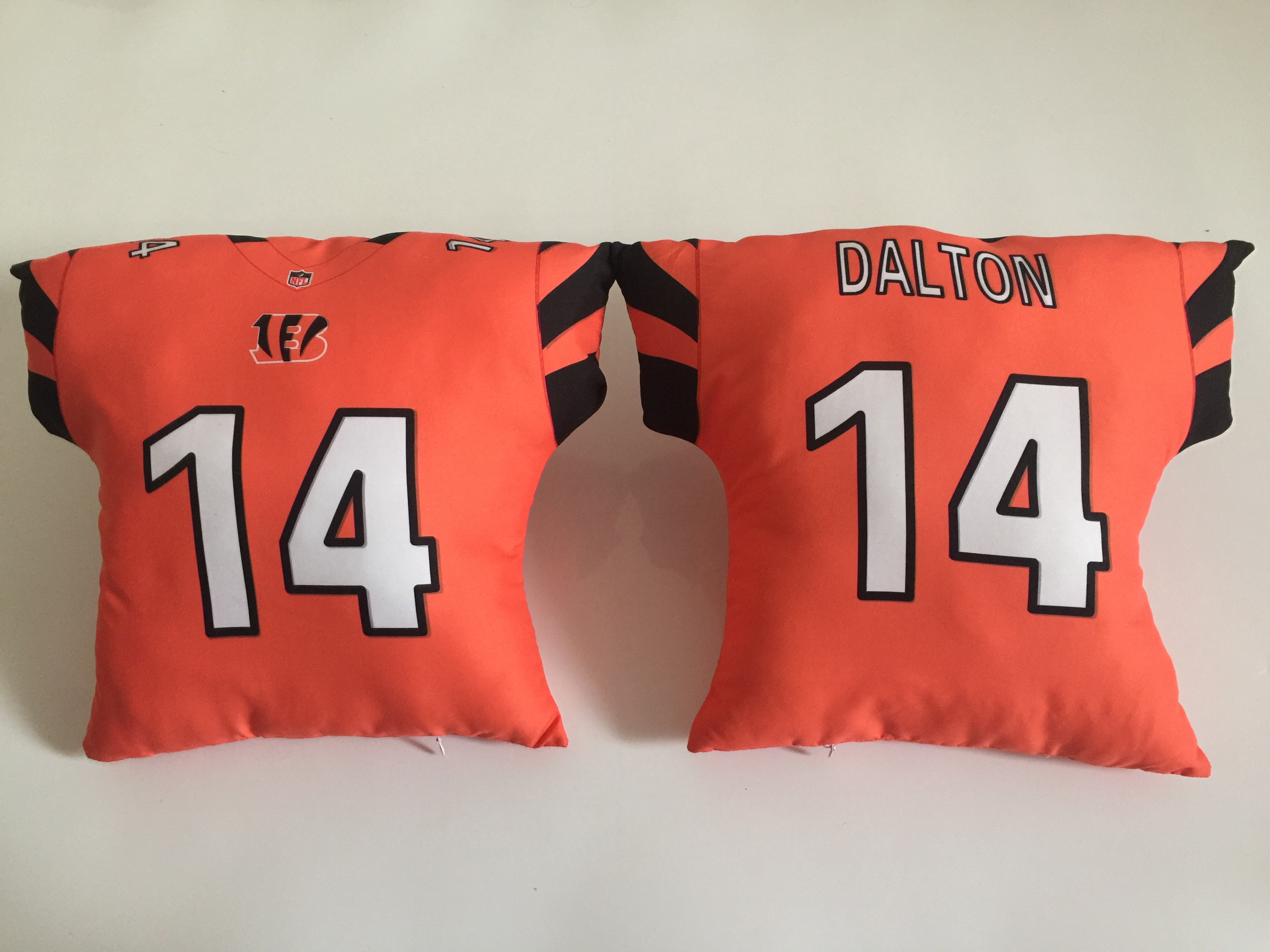Cincinnati Bengals 14 Andy Dalton Orange NFL Pillow