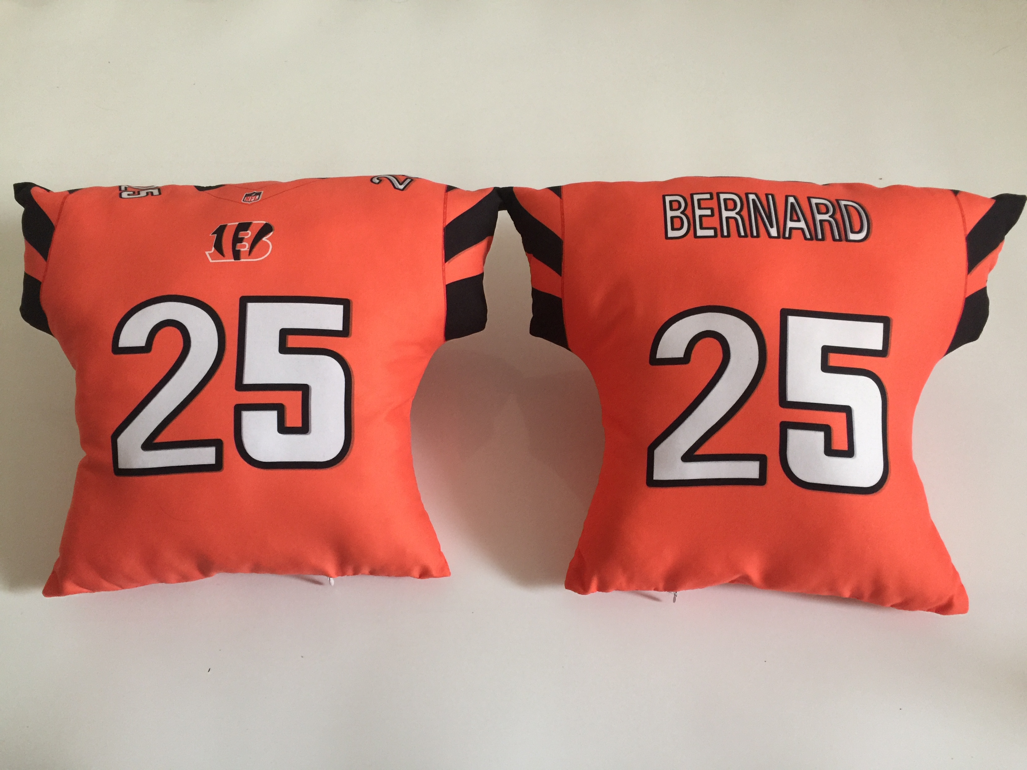Cincinnati Bengals 25 Giovani Bernard Orange NFL Pillow