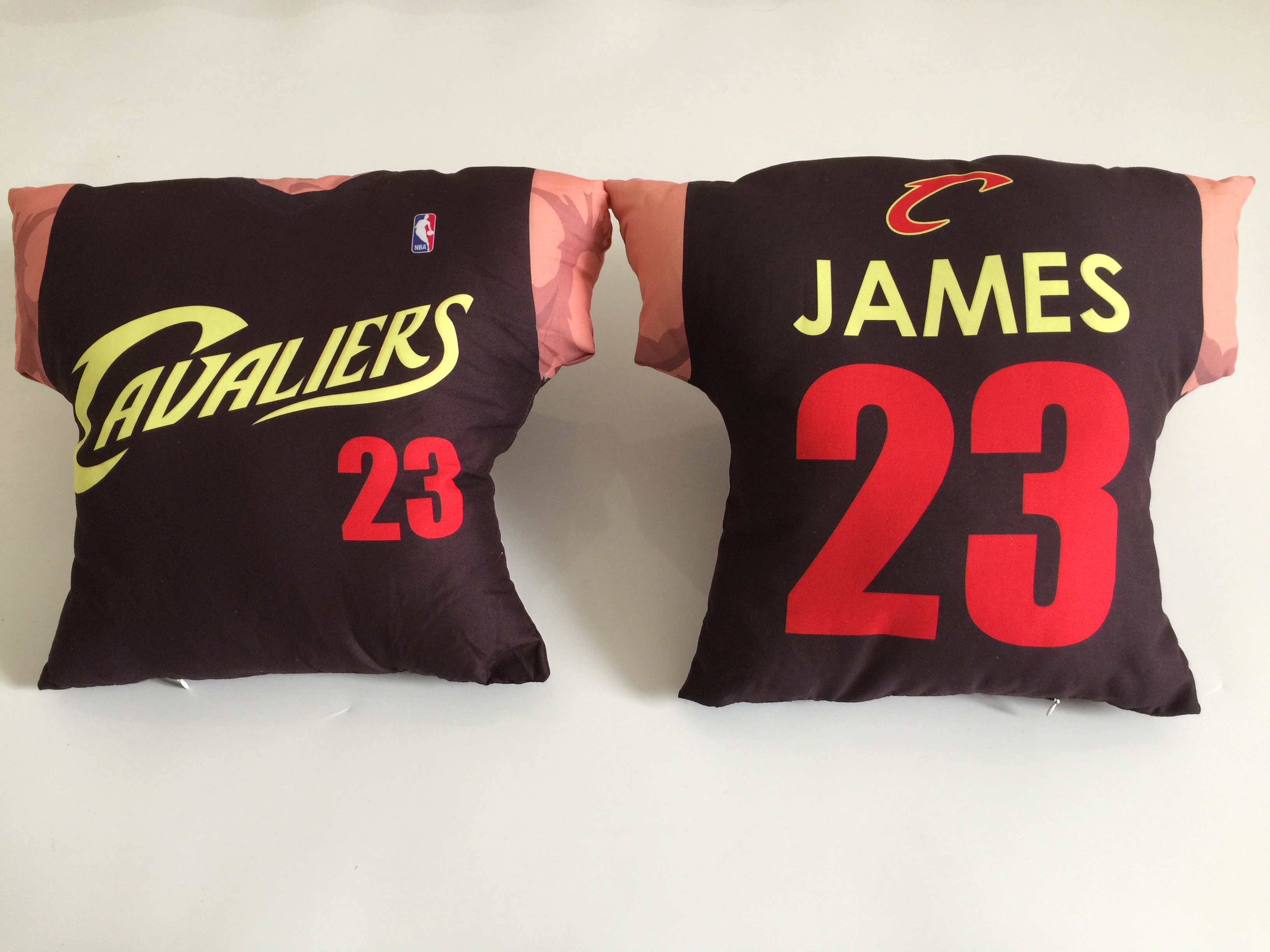 Cleveland Cavaliers 23 LeBron James Black NBA Pillow