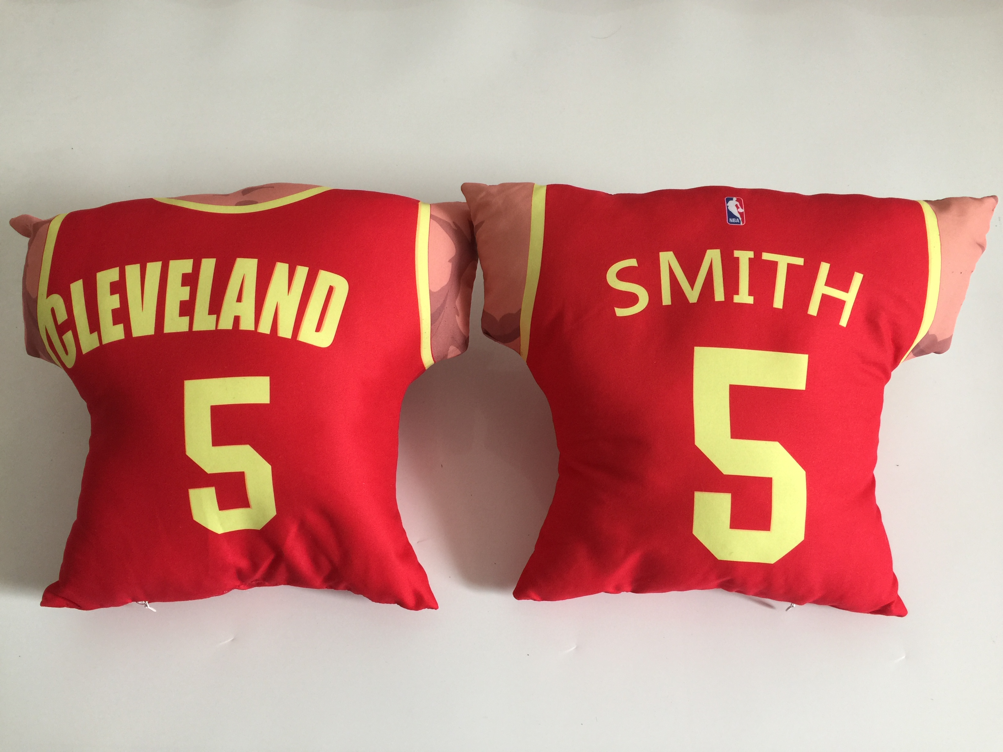 Cleveland Cavaliers 5 JR Smith Red NBA Pillow