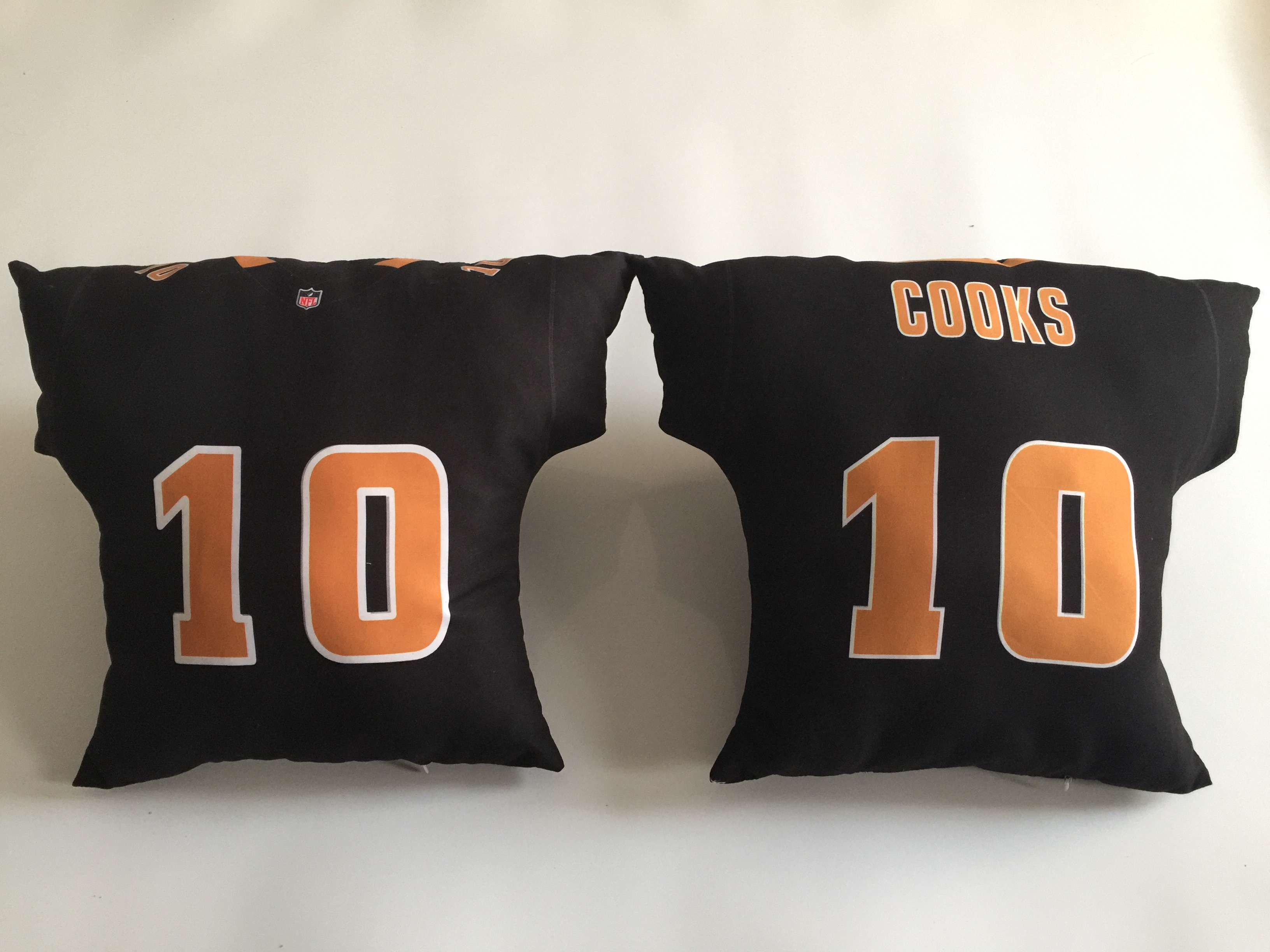 New Orleans Saints 10 Brandin Cooks Black NFL Pillow