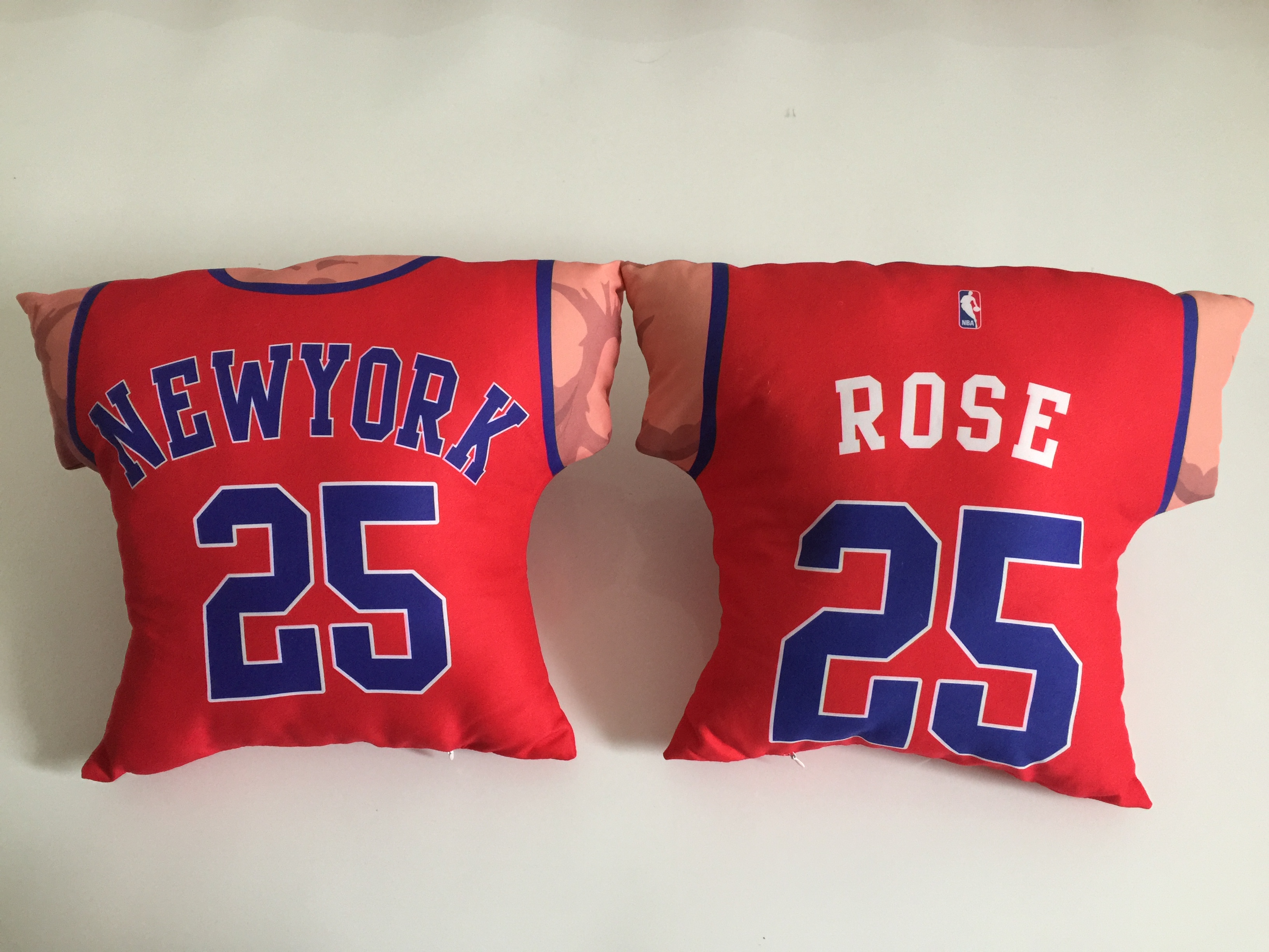New York Knicks 25 Derrick Rose Red NBA Pillow