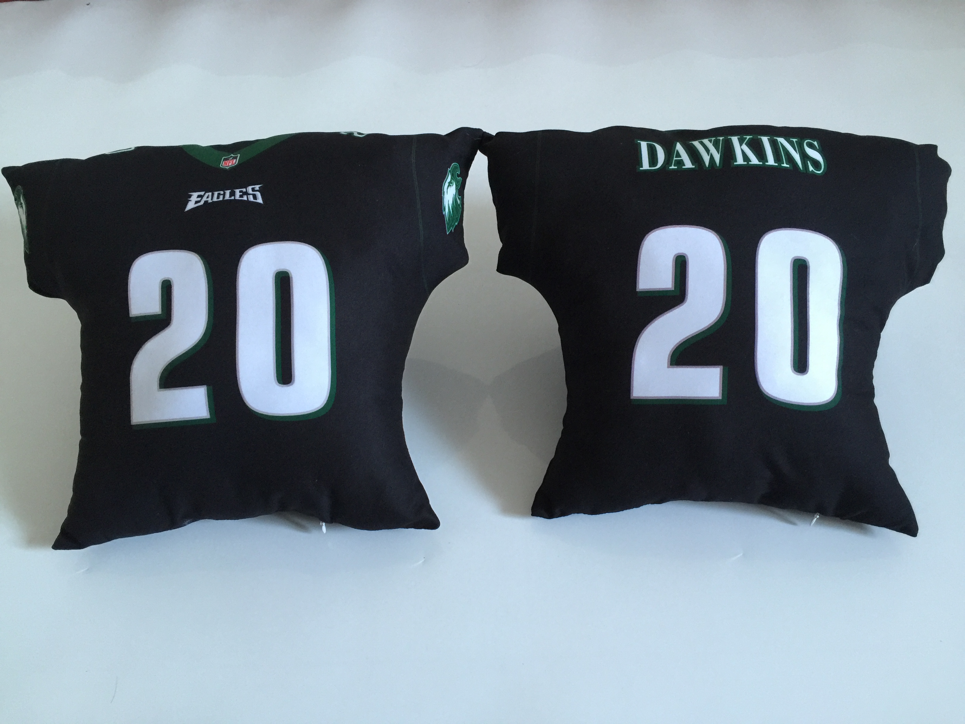Philadelphia Eagles 20 Brian Dawkins Black NFL Pillow