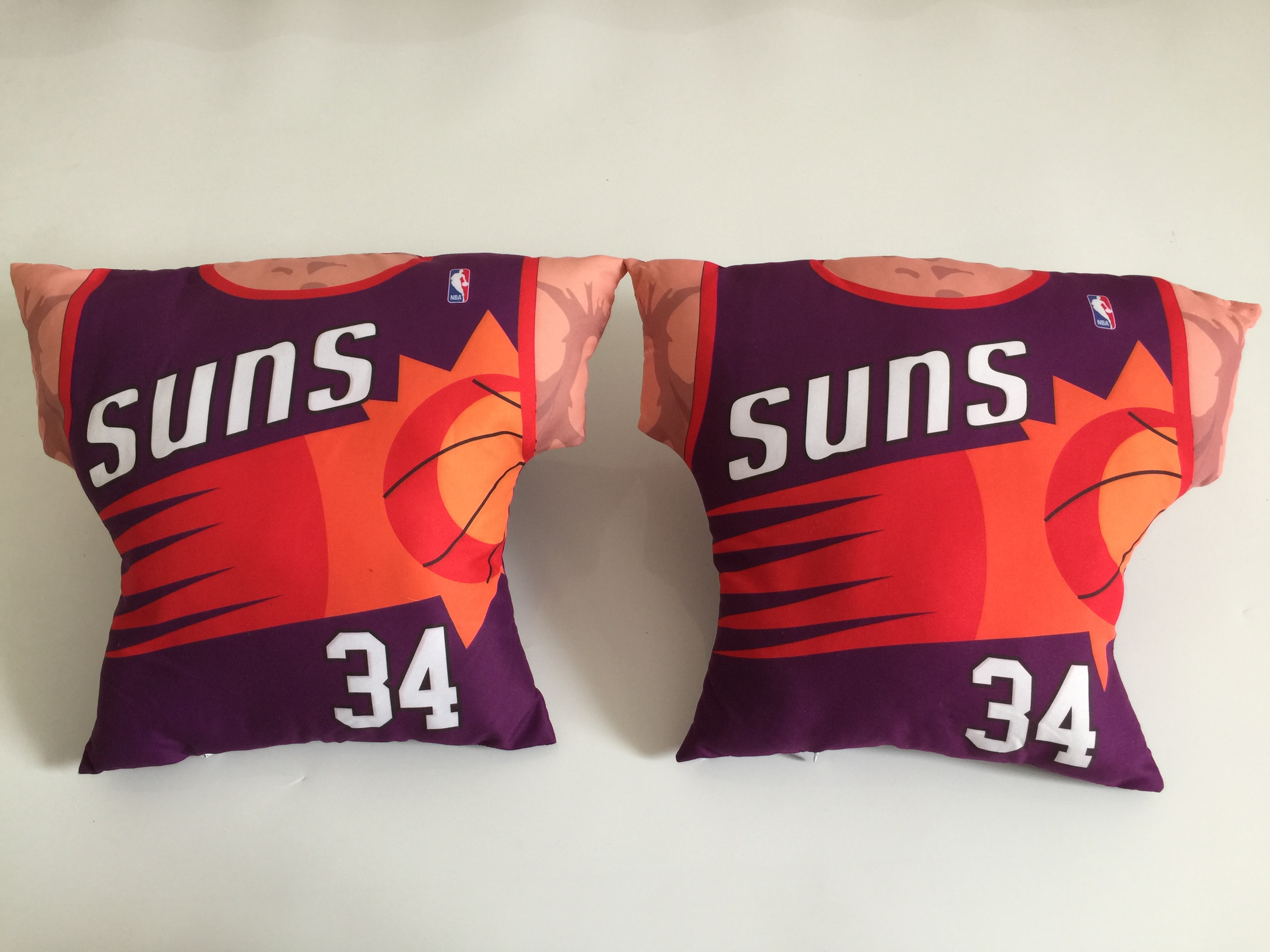 Phoenix Suns 34 Charles Barkley Purple NBA Pillow