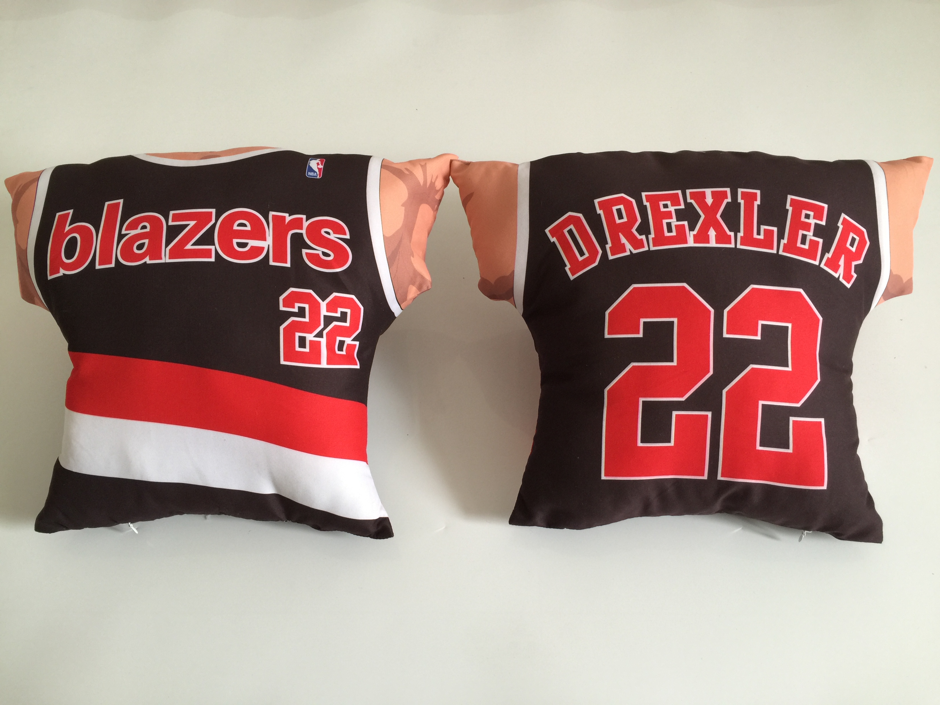 Portland Trail Blazers 22 Clyde Drexler Black NBA Pillow