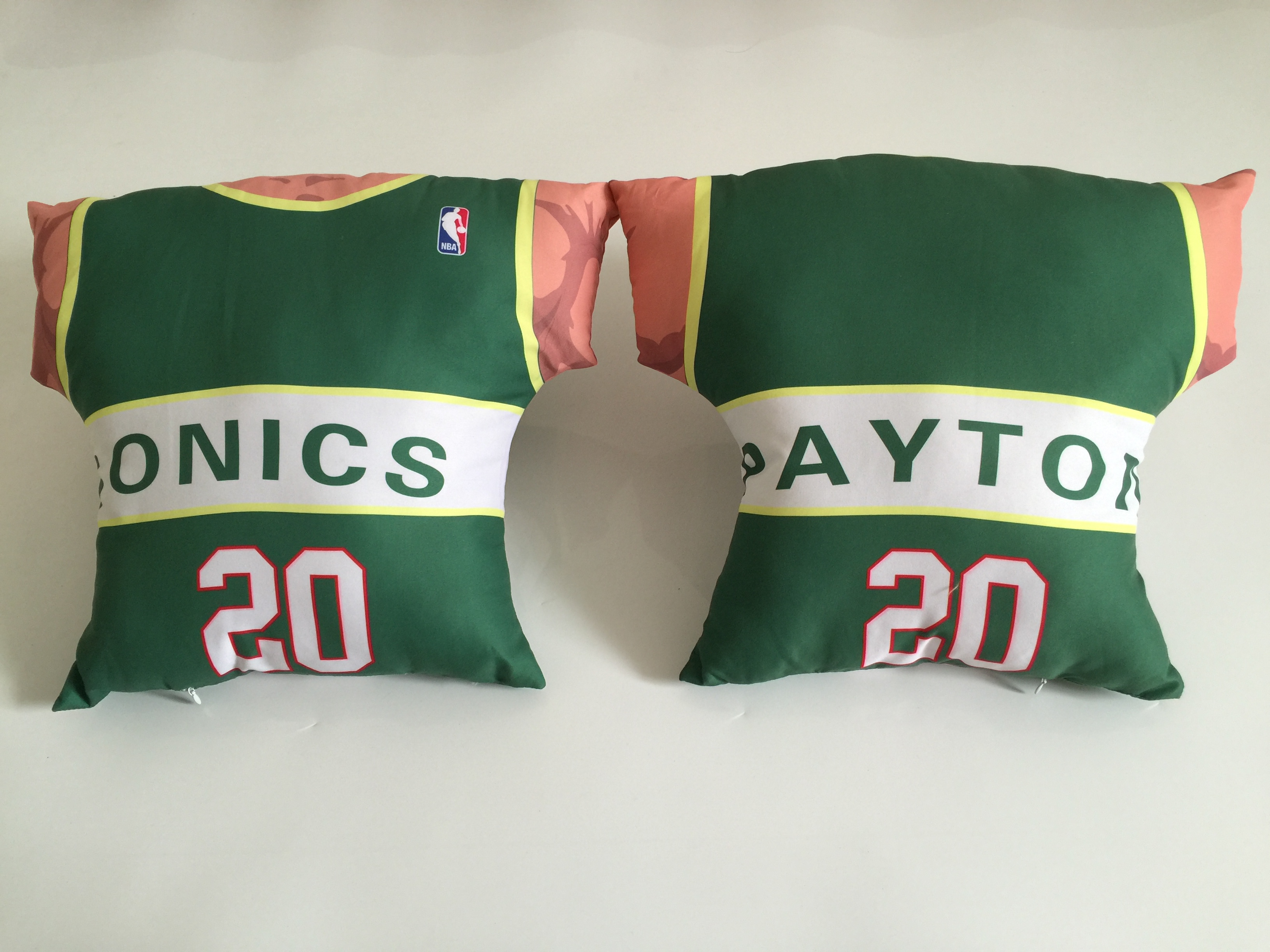Seattle SuperSonics 20 Gary Payton Green NBA Pillow