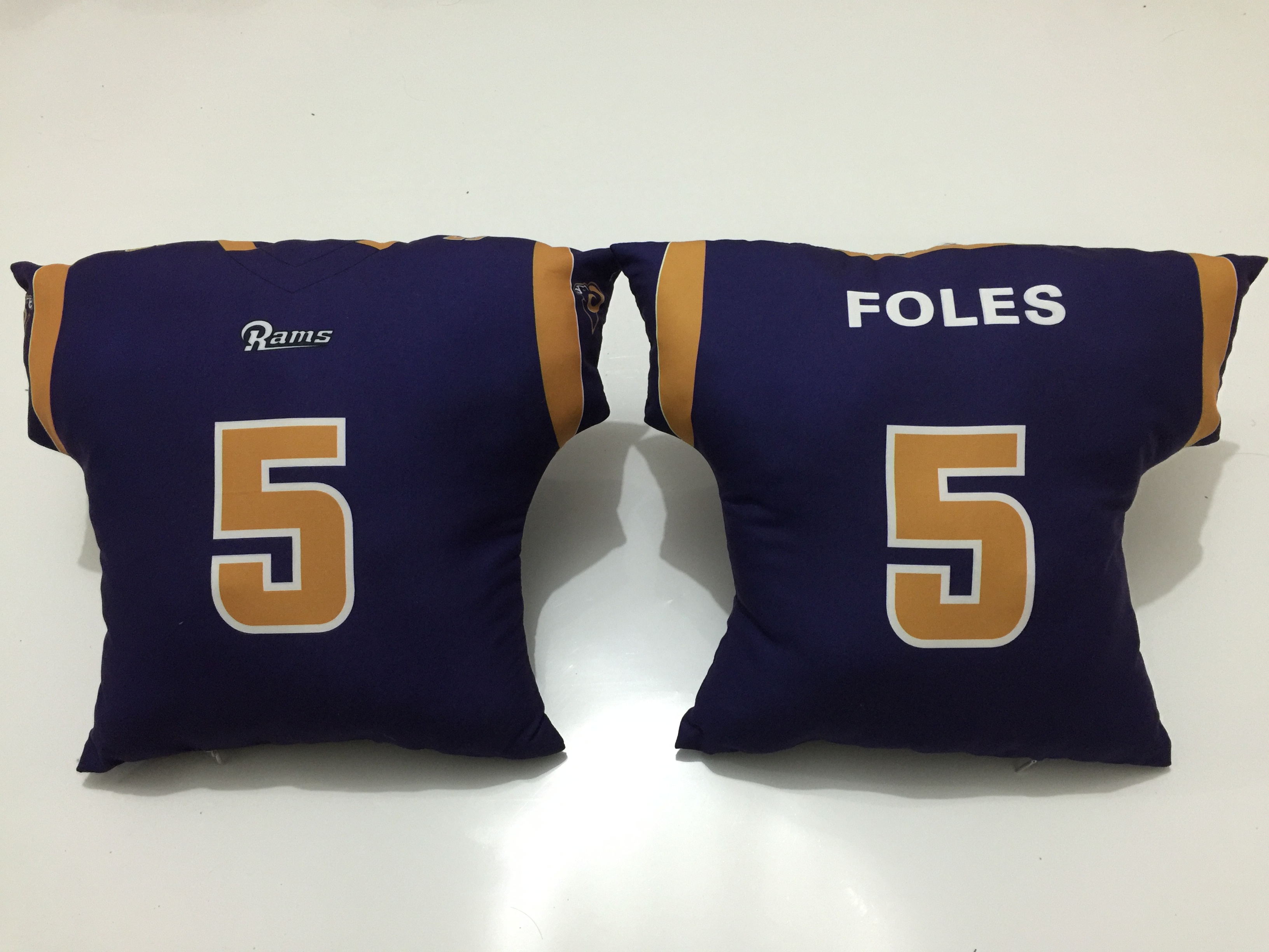 St. Louis Rams 5 Nick Foles Navy NFL Pillow