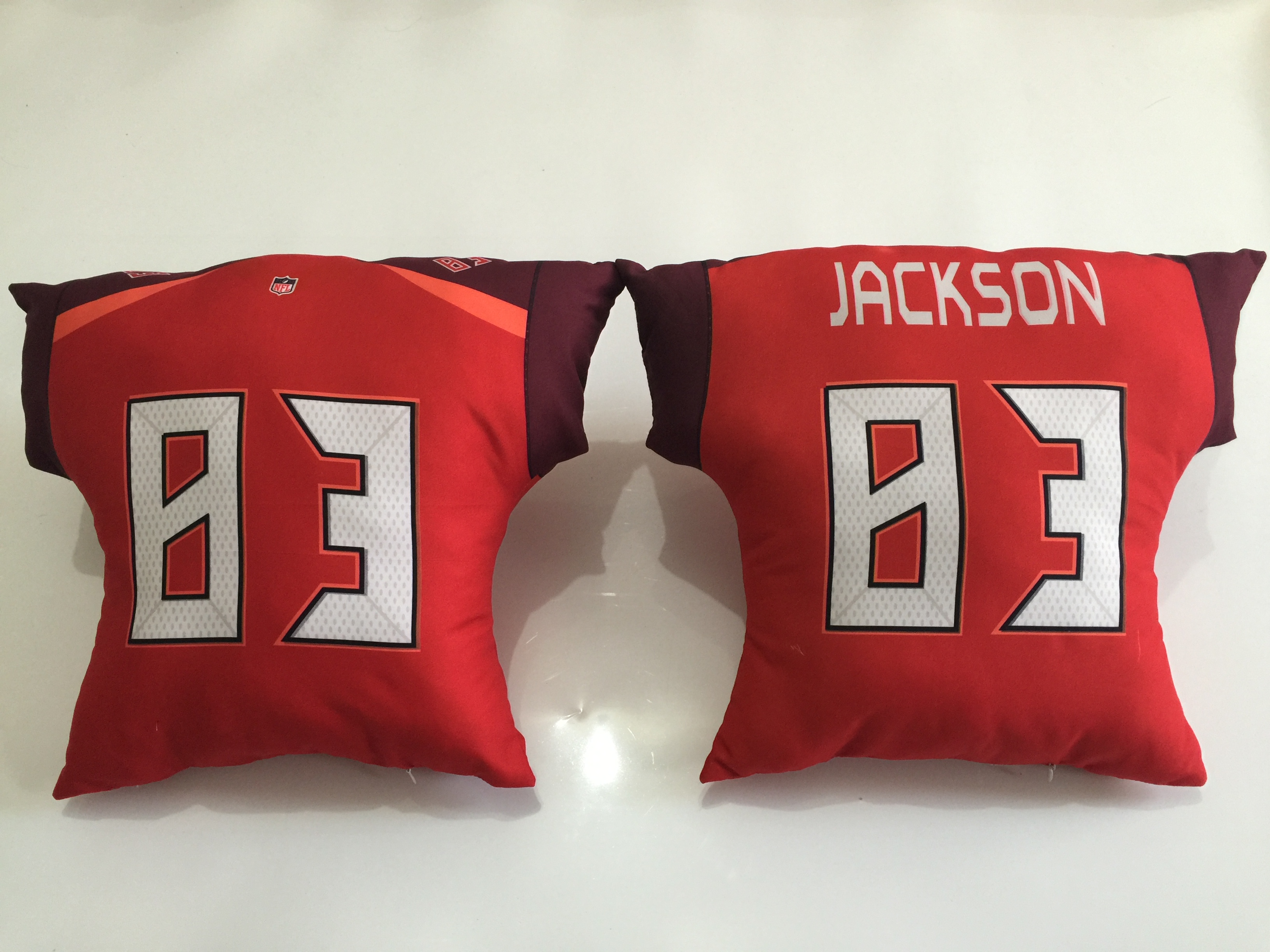 Tampa Bay Buccaneers 83 Vincent Jackson Red NFL Pillow