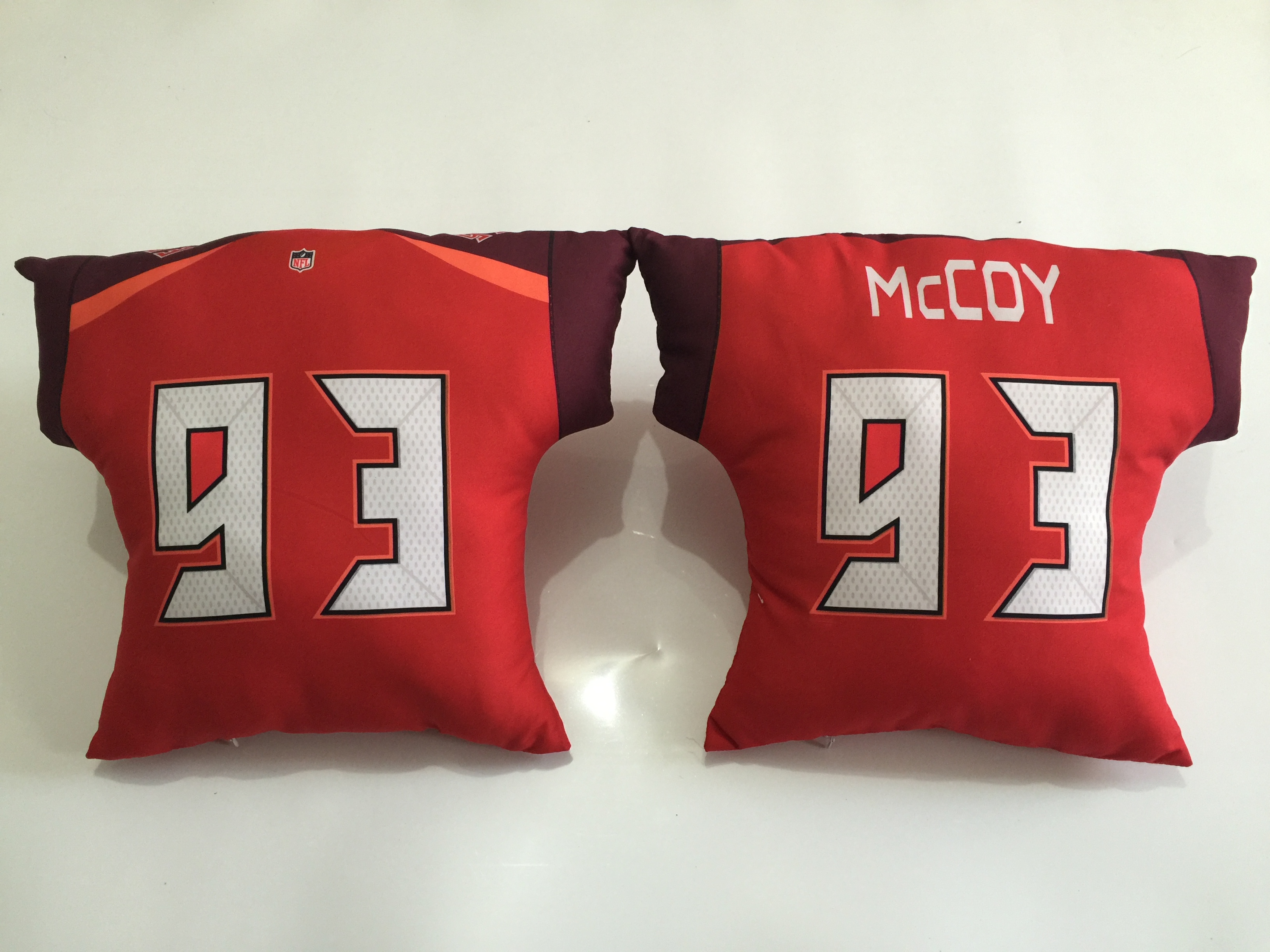 Tampa Bay Buccaneers 93 Gerald McCoy Red NFL Pillow