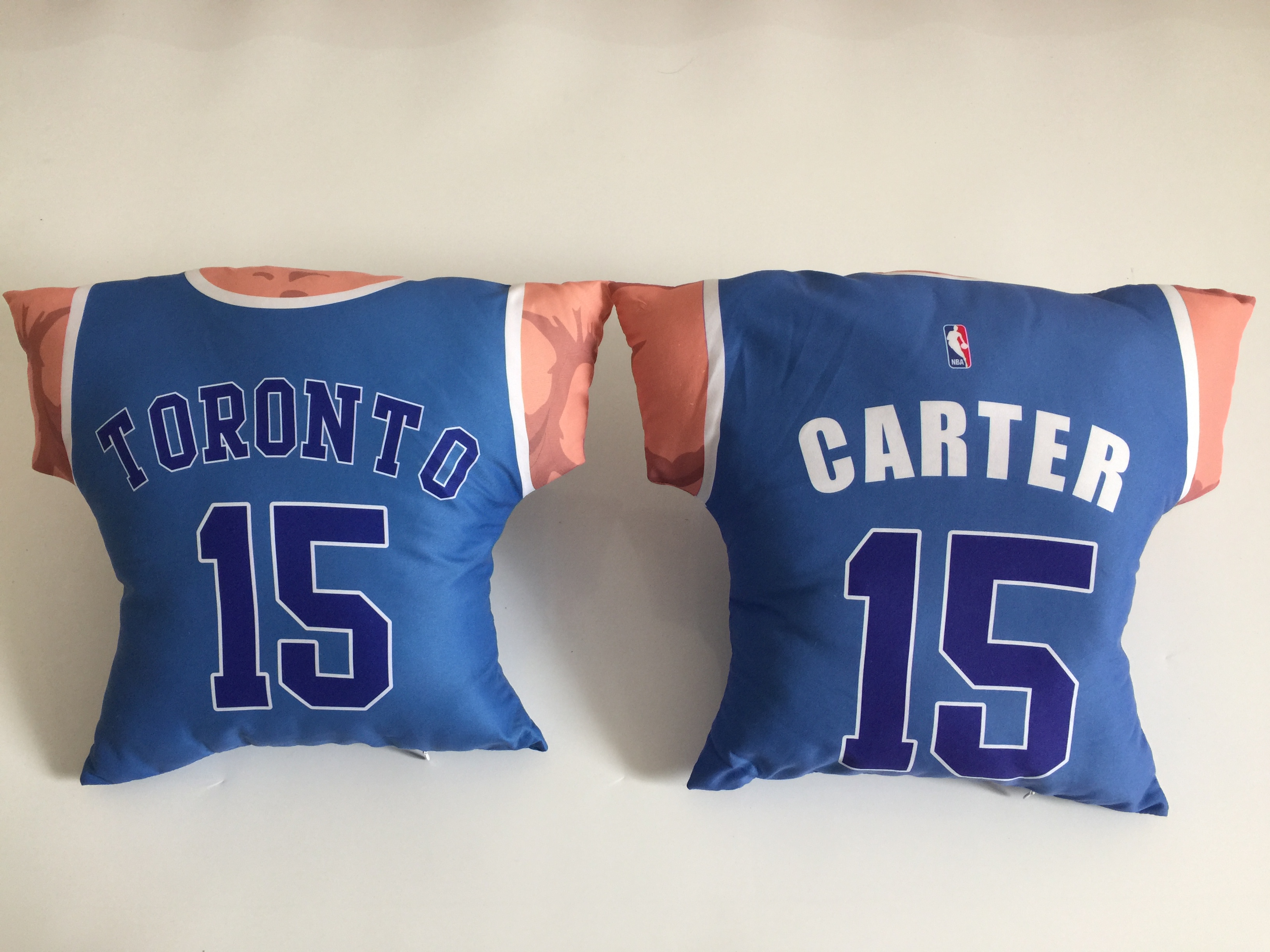 Toronto Raptors 15 Vince Carter Blue NBA Pillow
