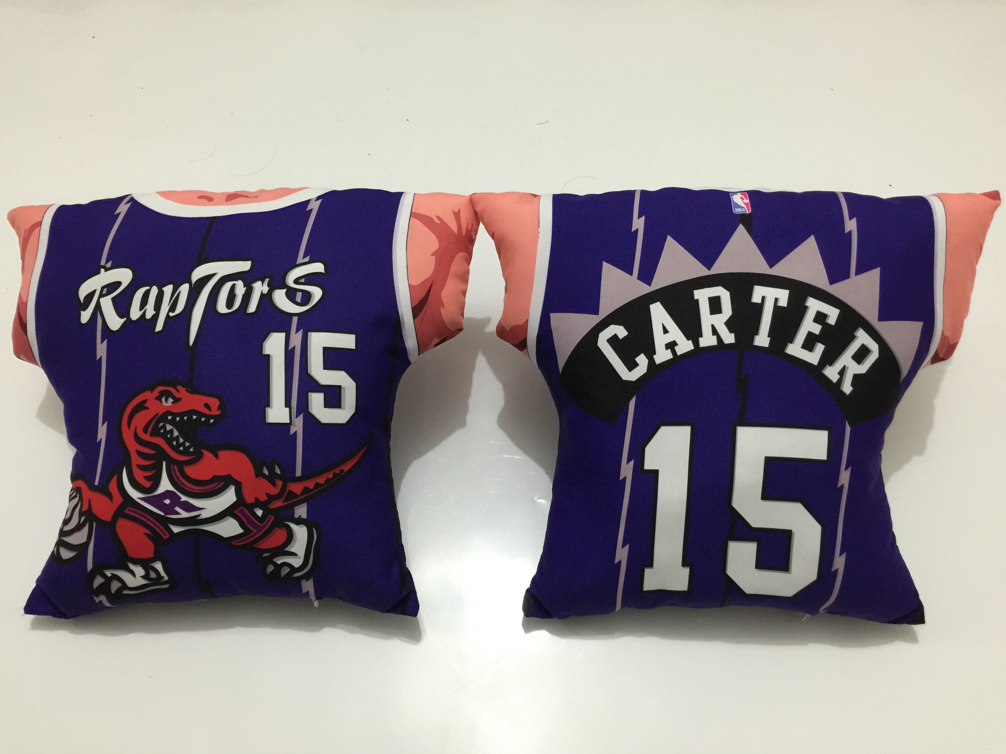 Toronto Raptors 15 Vince Carter Purple NBA Pillow